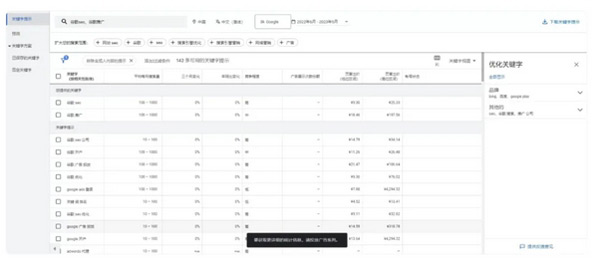 谷歌關(guān)鍵詞規(guī)劃師使用詳細教程
